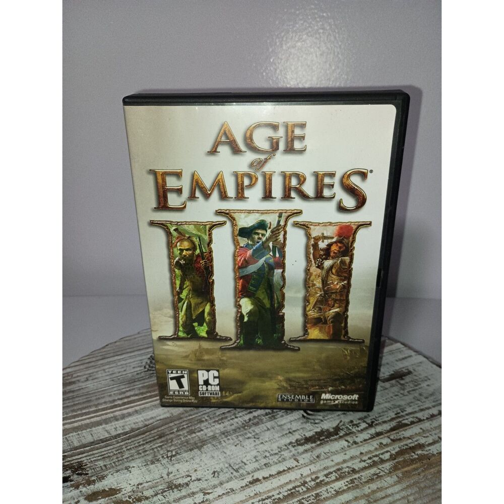 Age of Empires III - PC CD Rom Set - CD, Manual & Quick Ref. Guide (Complete)